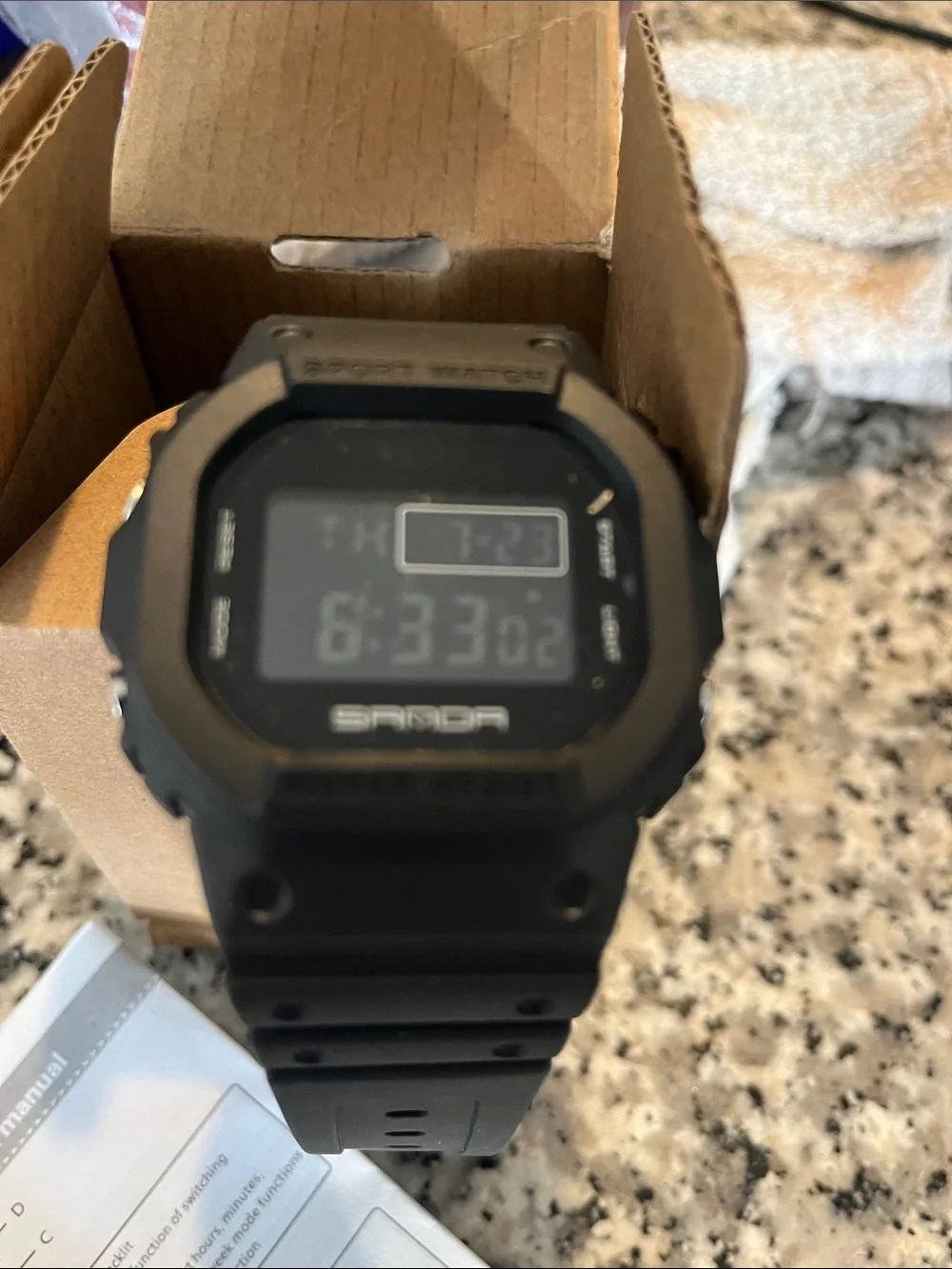 Digital Sports Watch - Black
